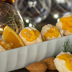 Orangen-Mandel-Makronen