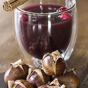 Maroni mit Glühwein