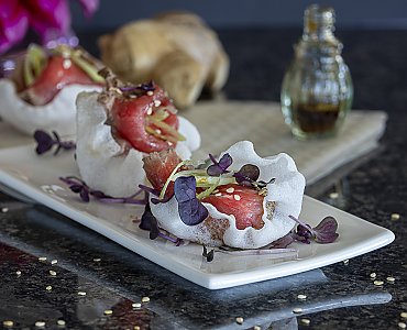 Asiatisches Rinder-Carpaccio zum Apero