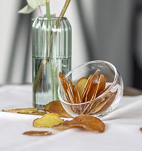 Kartoffelchips mit Trüffelöl aus dem Backofen