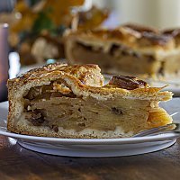 Gedeckter Apfelkuchen