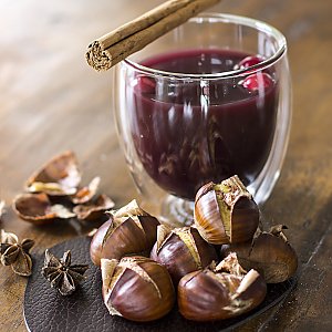Maroni mit Glühwein