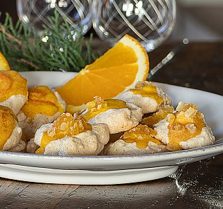 Orangen-Mandel-Makronen