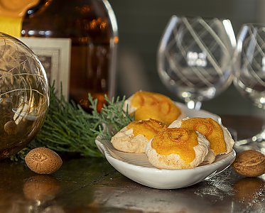 Orangen-Mandel-Makronen