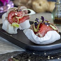 Asiatisches Rinder-Carpaccio zum Apero