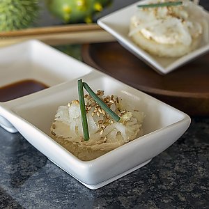 Rettichsalat auf gebratenem Basmati-Reis