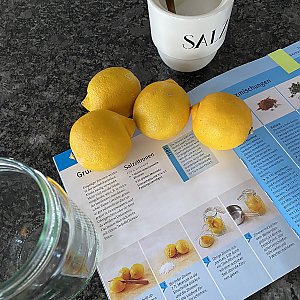 Zutaten für Salzzitronen
