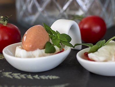 Tomatenmousse mit Mozarella