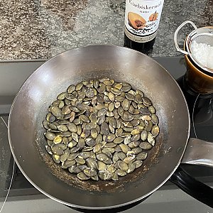 Karamellisierte Kürbiskerne