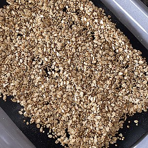Müsli-Crunch auf Müsli: Zubereitung auf dem Blech