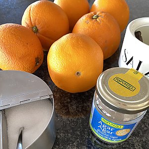 Zubereitung Orangenschalen-Gel